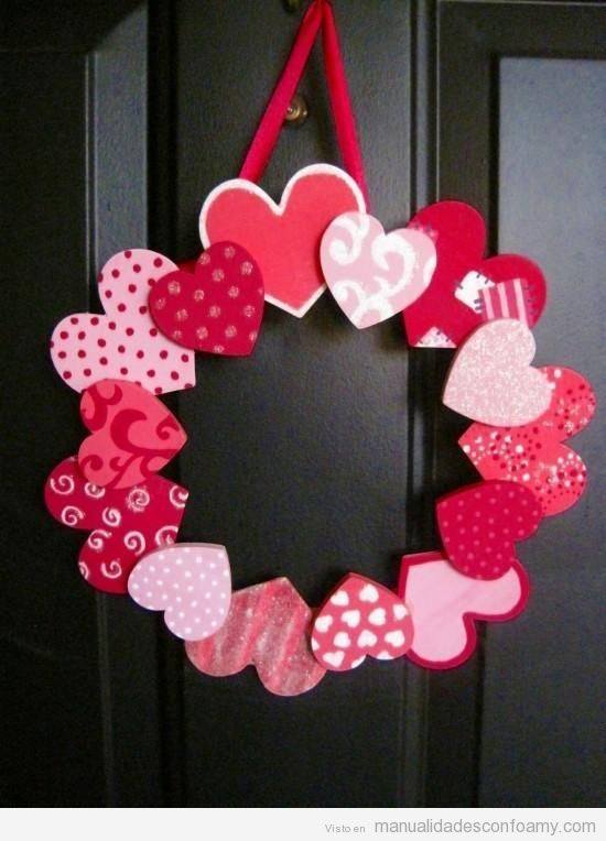 Corona de corazones