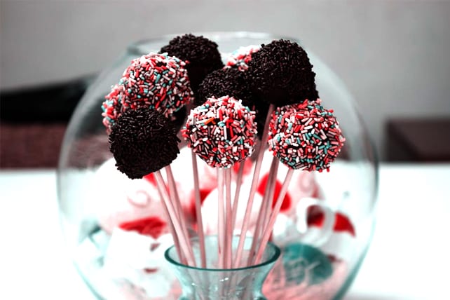 postres fáciles - trufas en paletas