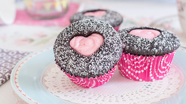postres fáciles - cupcake de chocolate