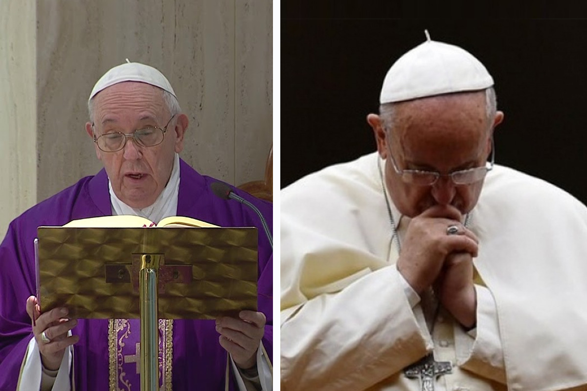 Papa Francisco hace un llamado a los feligreses del mundo a rezar un "Padre nuestro" el 25 de marzo