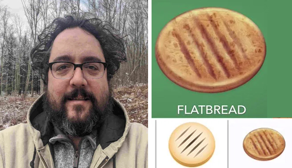 Sebastian creador del emoji de la arepa