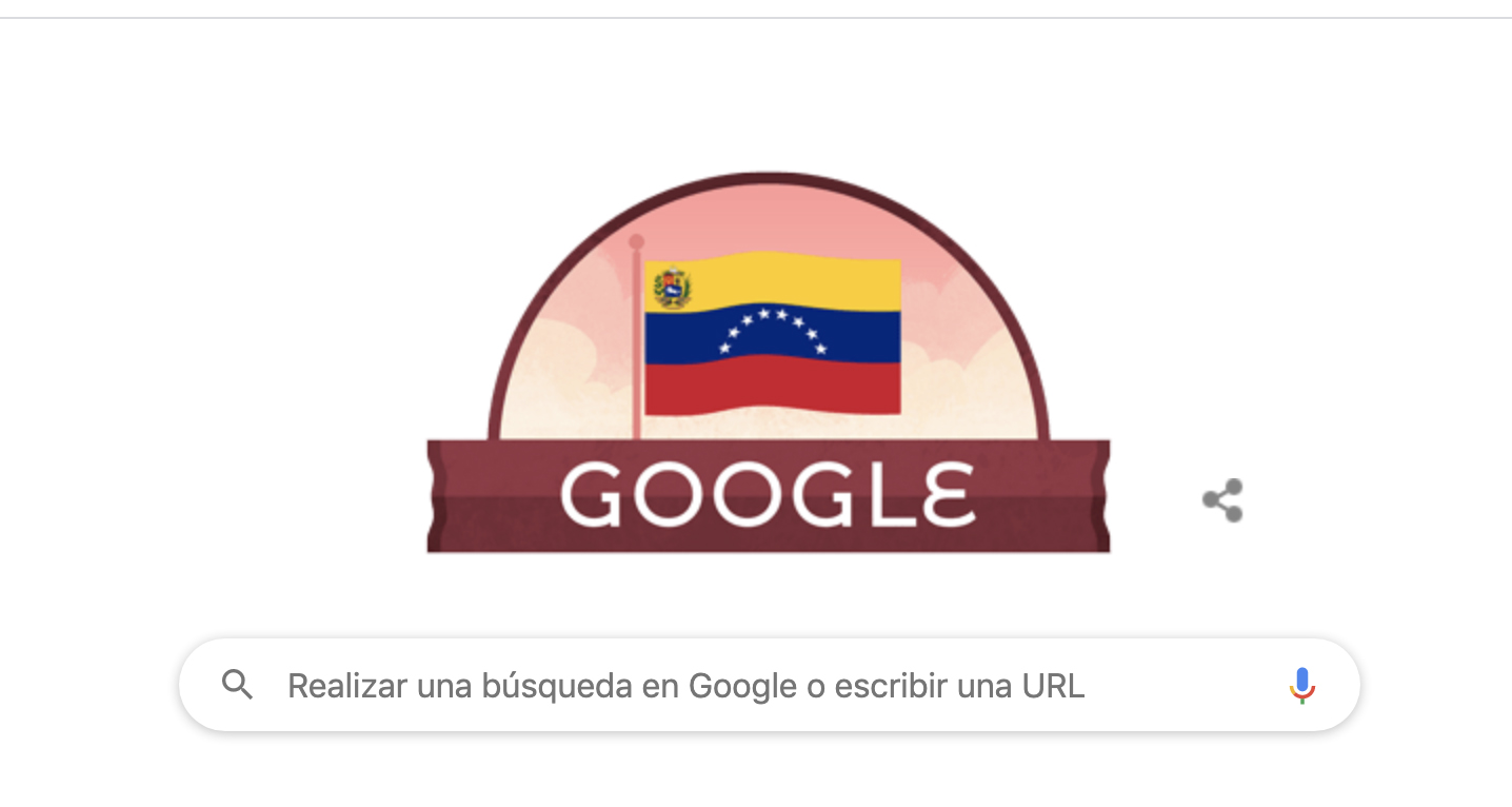 Doodle Dia de Independencia Venezuela