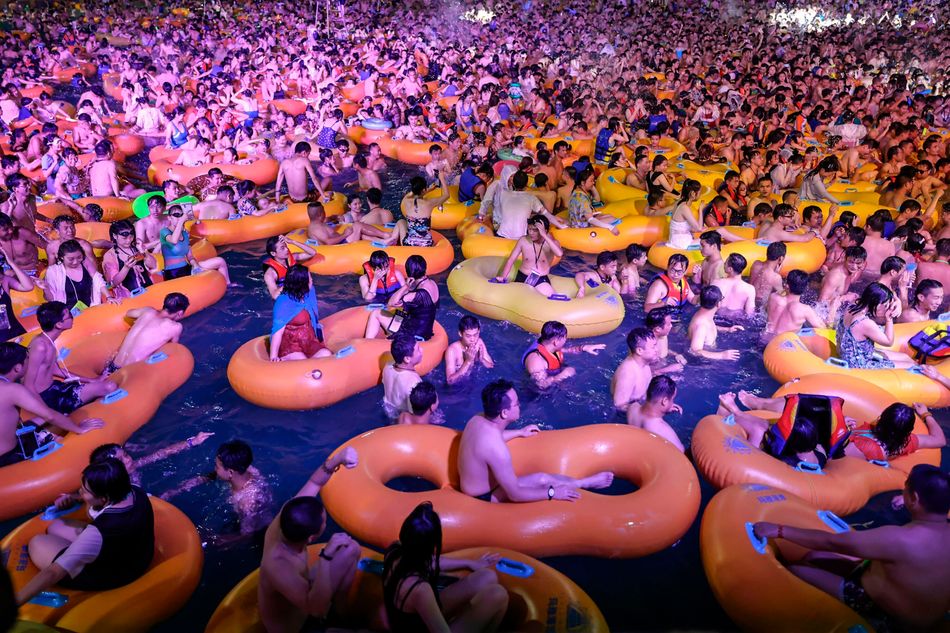 Macrofiesta en Wuhan