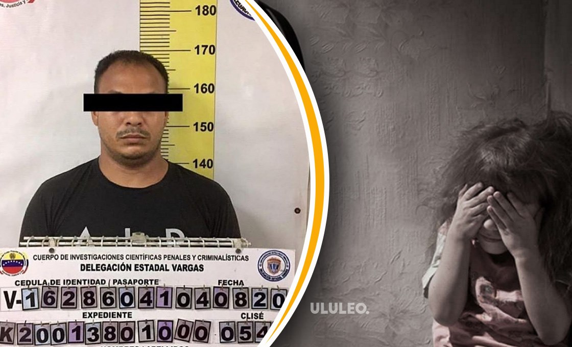 Detienen a hombre que golpea a su hija de 4 años en La Guaira