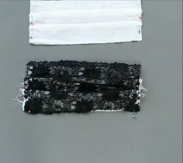 Curso para decorar cubreboca con encaje