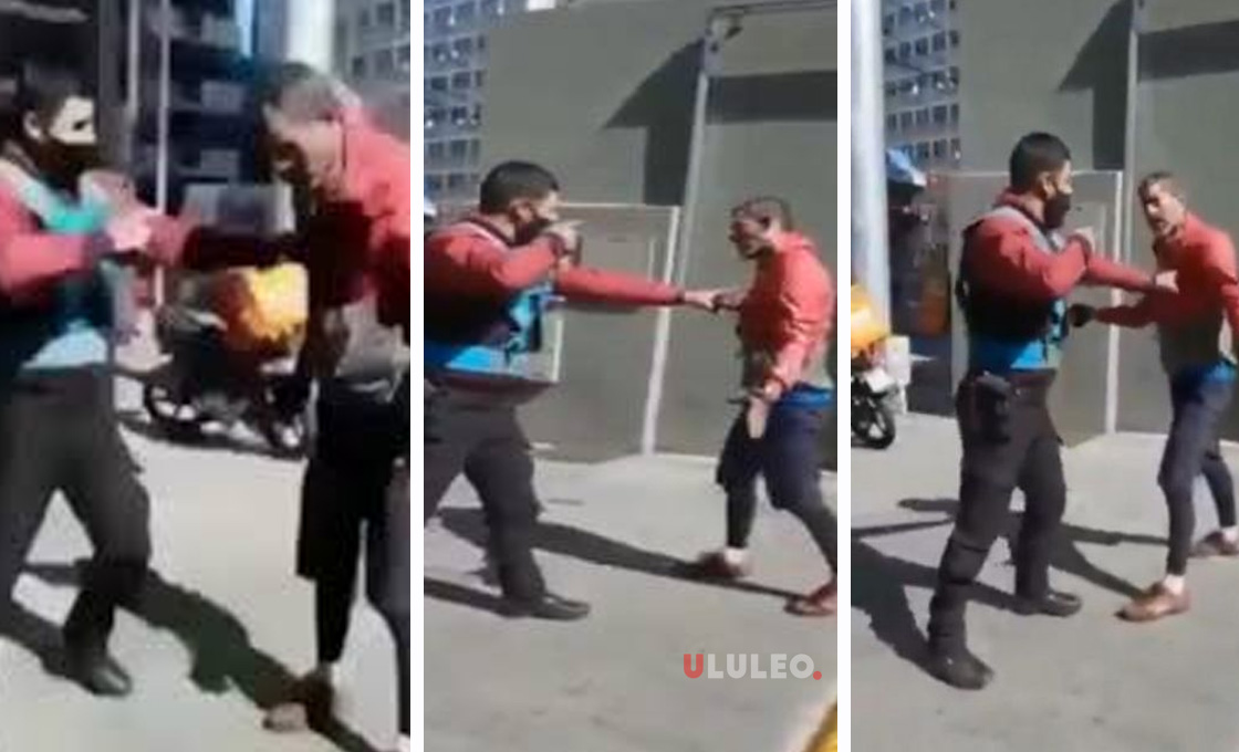 Venezolano que trabaja como repartidor en argentina fue golpeado por un policía (+Vídeo)