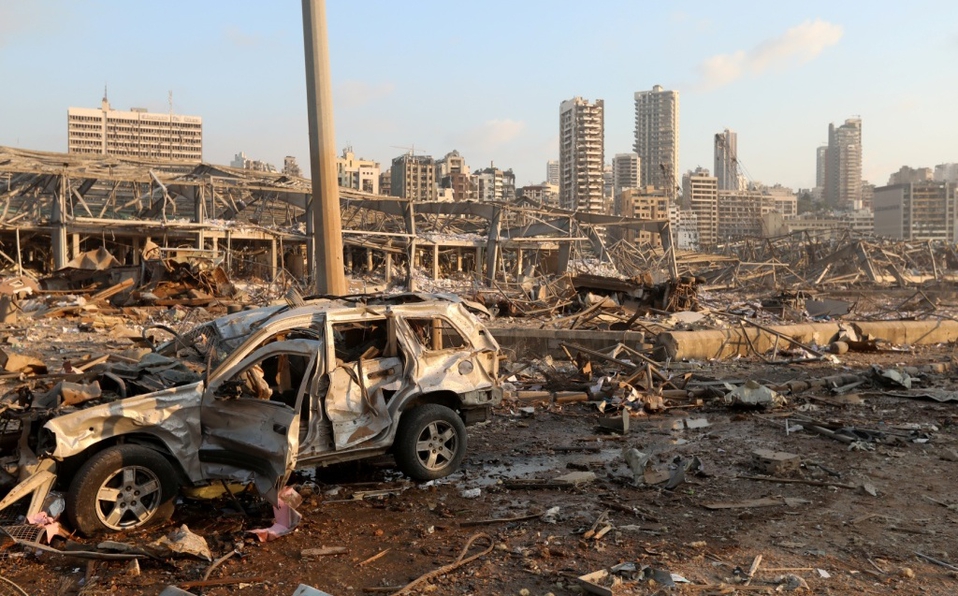 Entre los escombros quedó la ciudad de Beirut luego de la explosión