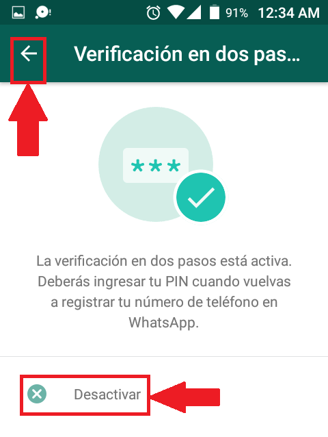 Configurar verificación paso 11