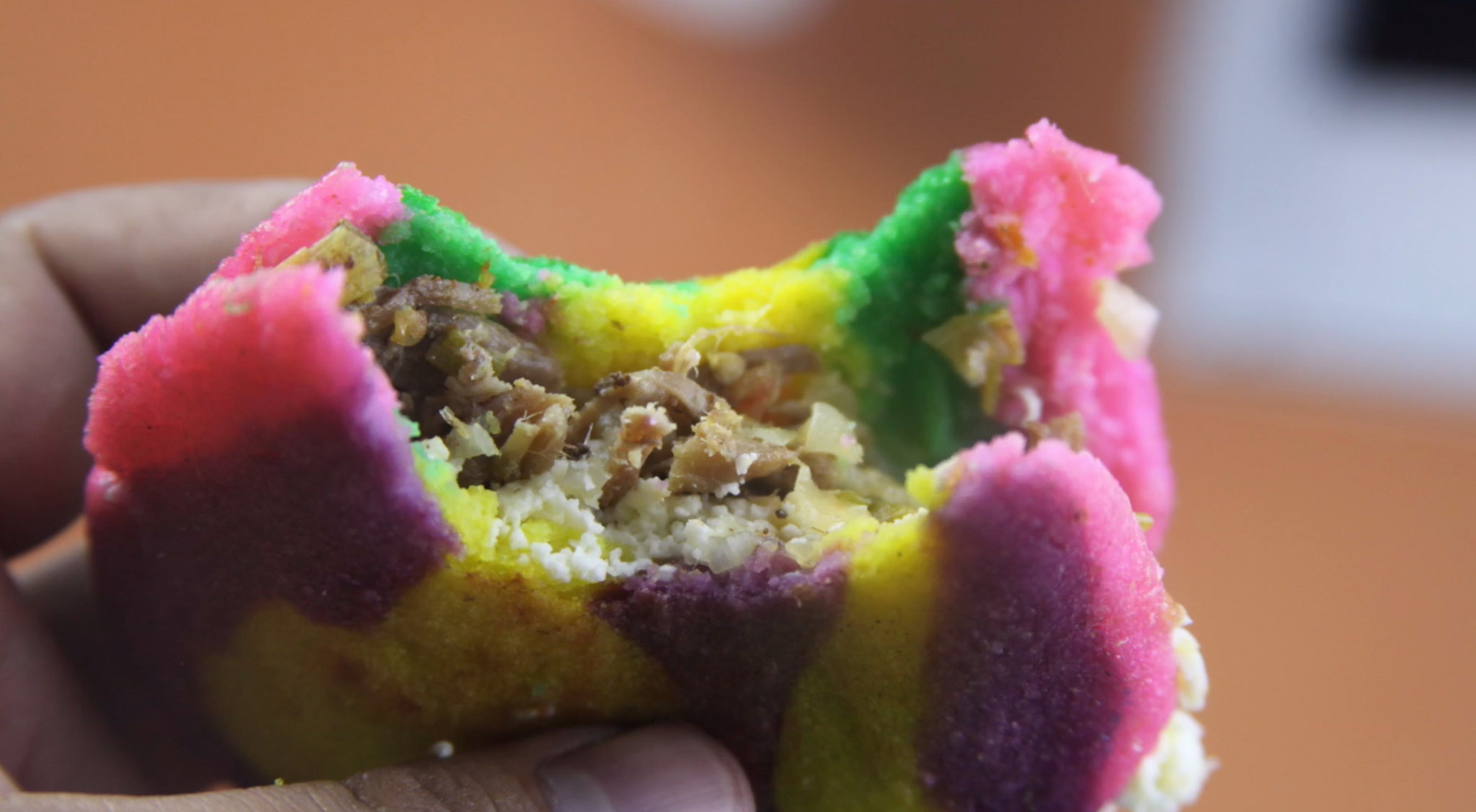 arepas de colores