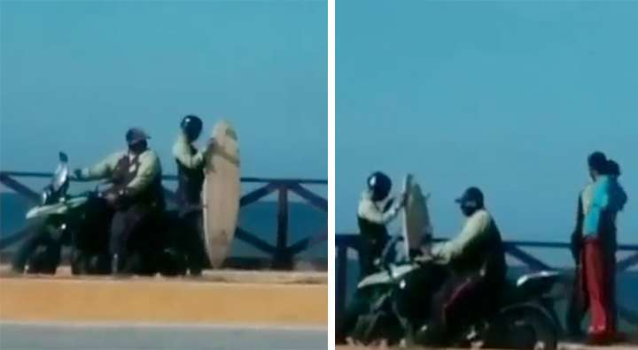 Policia de Vargas Extorsiona surfistas