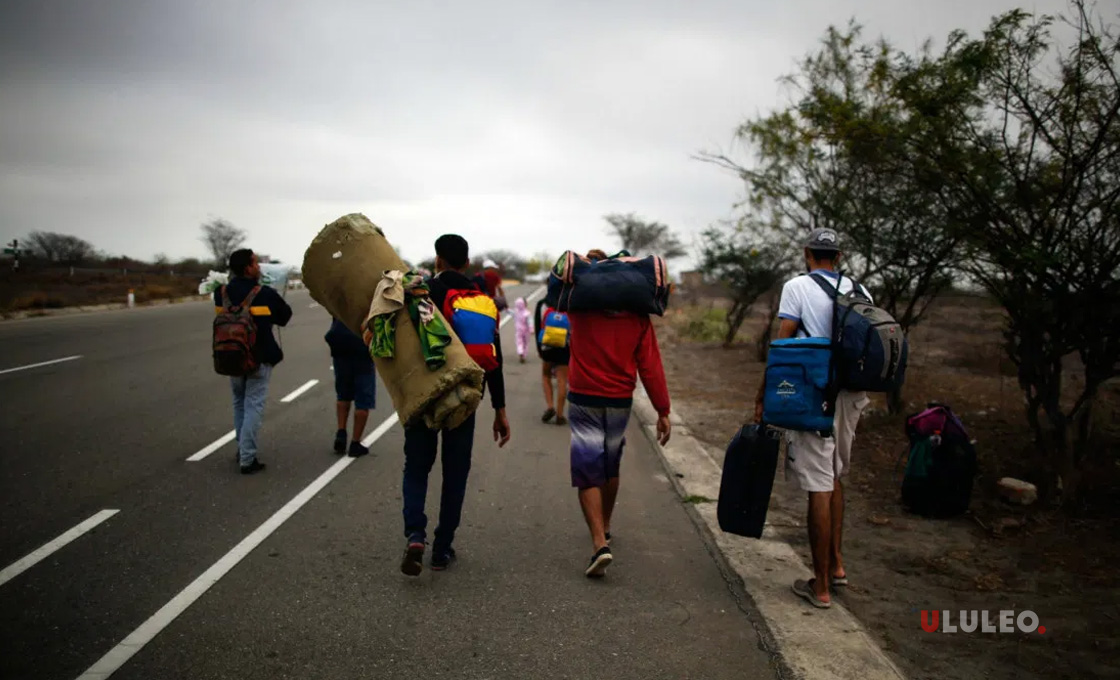 Cuatro venezolanos llegaron a Uruguay caminando